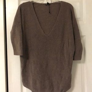 Sparkly Taupe Express Sweater